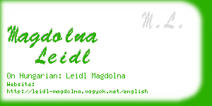 magdolna leidl business card